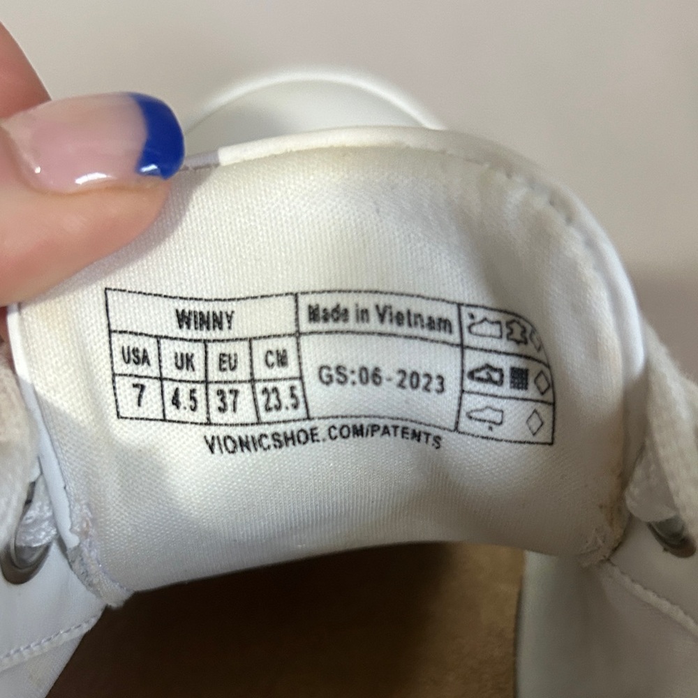 Vionic White Casual Sneakers - Picture 6 of 7
